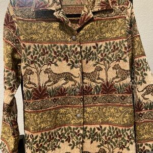 Erin London Multicolor Tapestry Jacket